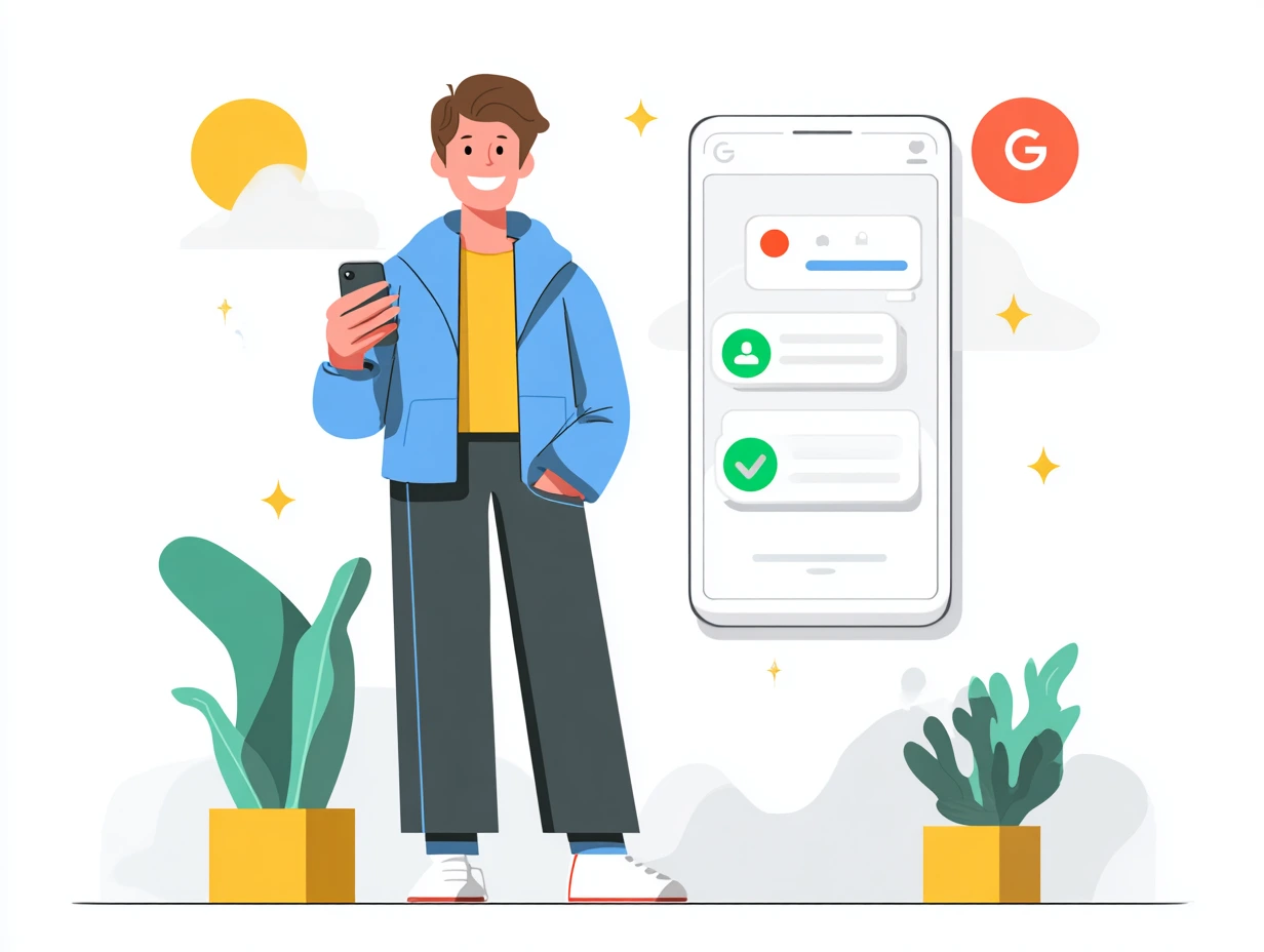 Wizytówka Google, czat w wizytówce Google